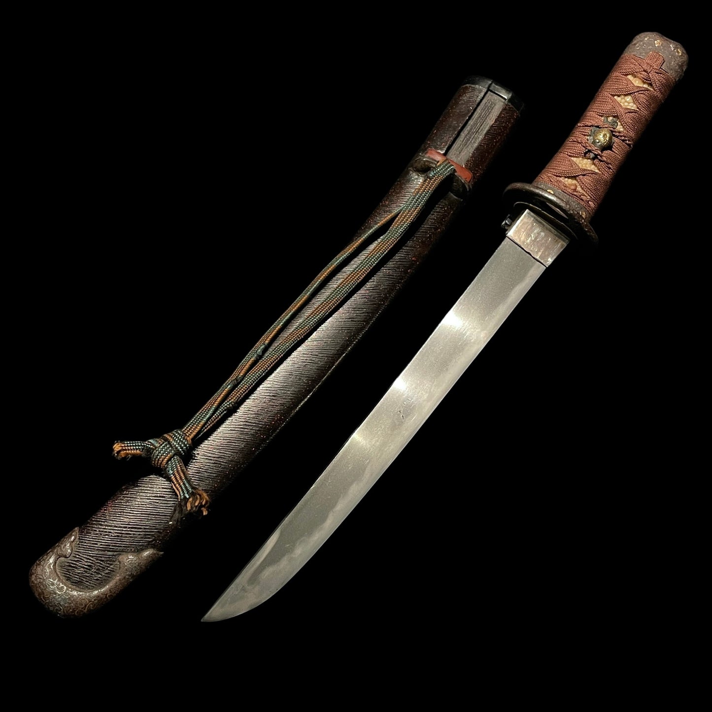 Hirazukuri TANTO, with Waka 和歌 Kozuka, Late Edo period