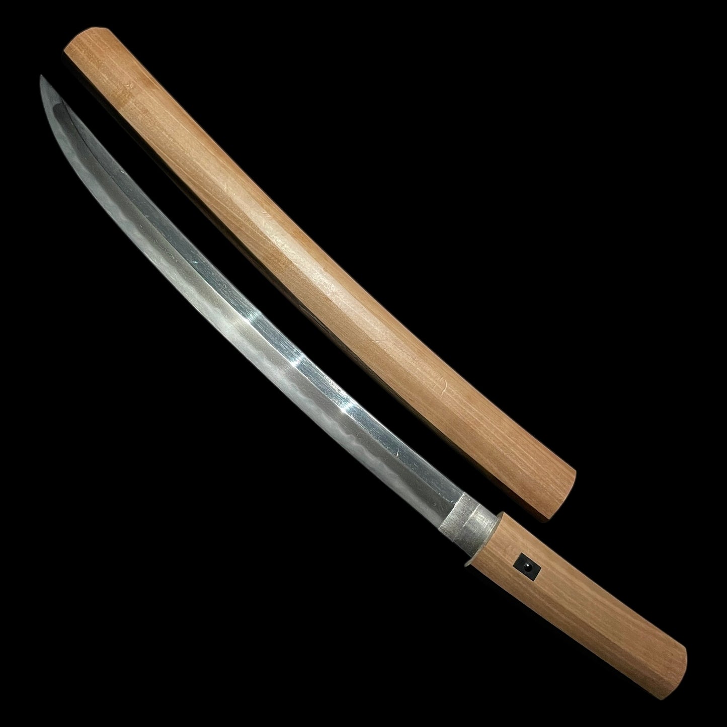 Naginata Naoshi Style, Shobuzukuri Wakizashi, Edo period mumei