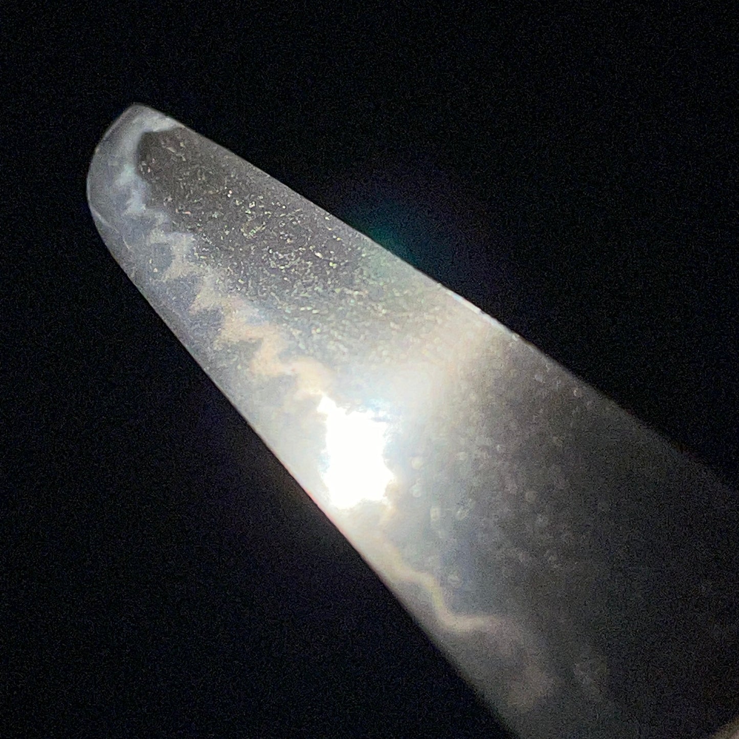 Unmon Aogaichirashi Saya 雲紋青貝散鞘 TANTO, Dragonfly Menuki, Late Edo period mumei