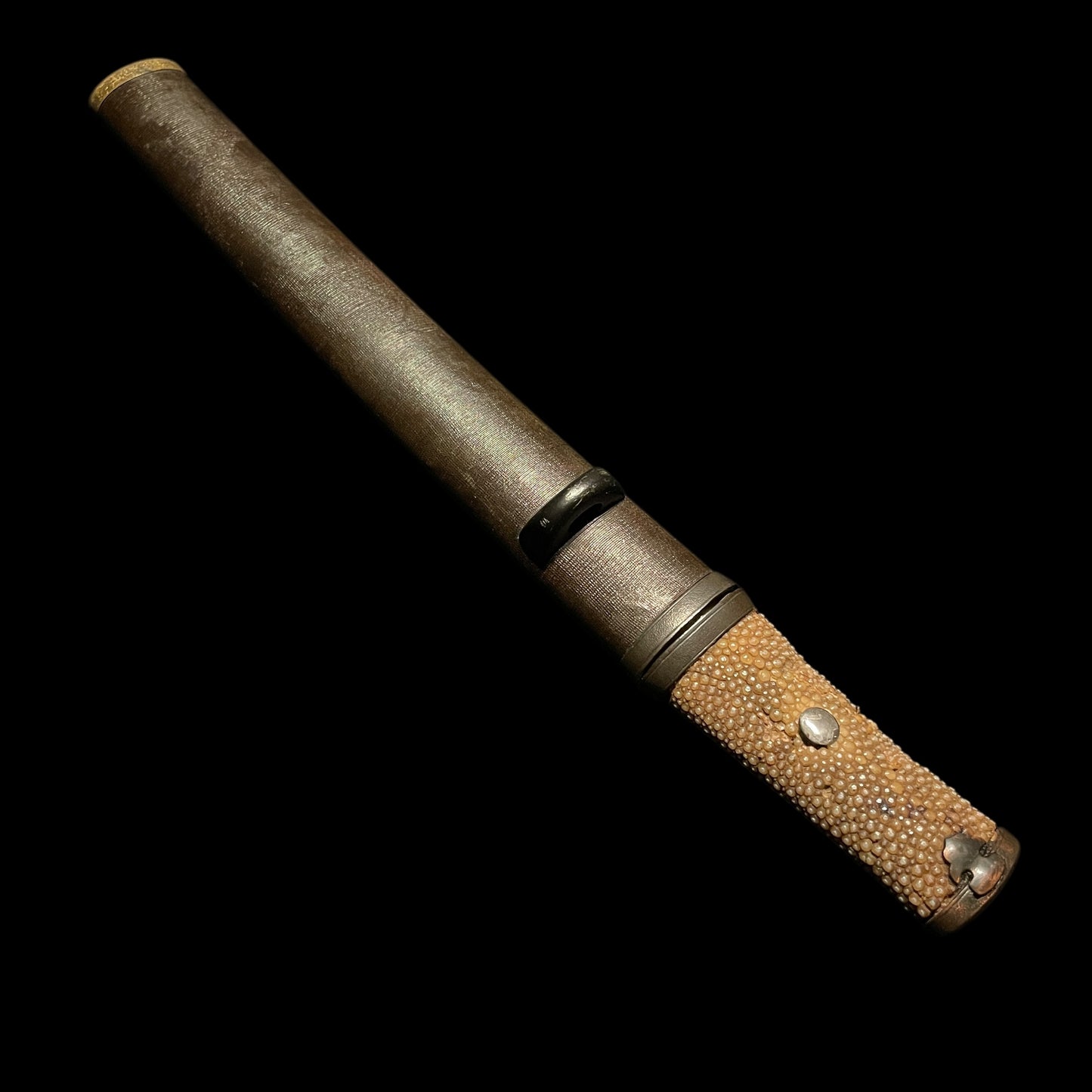 Aikuchi 合口 Koshirae TANTO, Shobu-Zukuri Blade, Edo period mumei