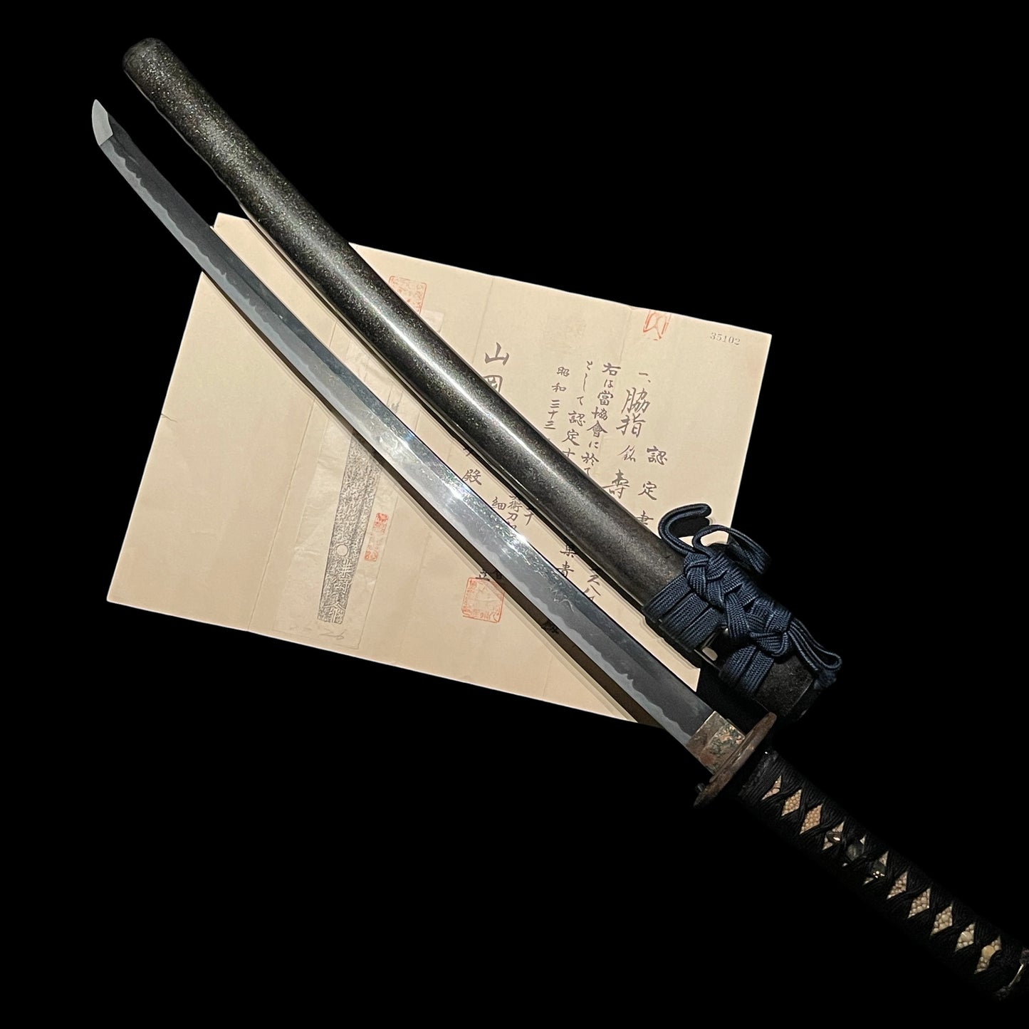 Fish and shellfish Fittings Wakizashi, Jumyo 壽命 signed, Edo period, NBTHK Certificate