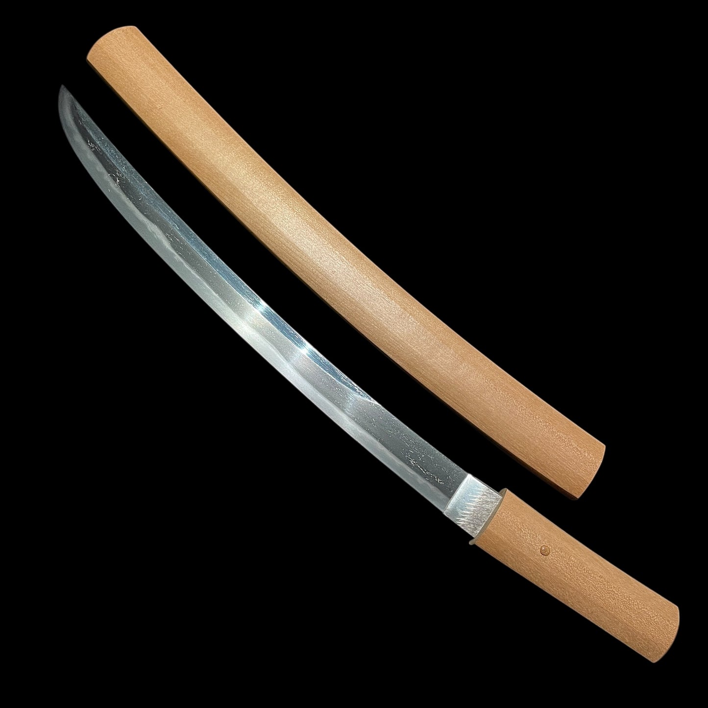 Unokubi-Zukuri 鵜首造 Wakizashi, Kanekiyo 兼清 signed, Muromachi period