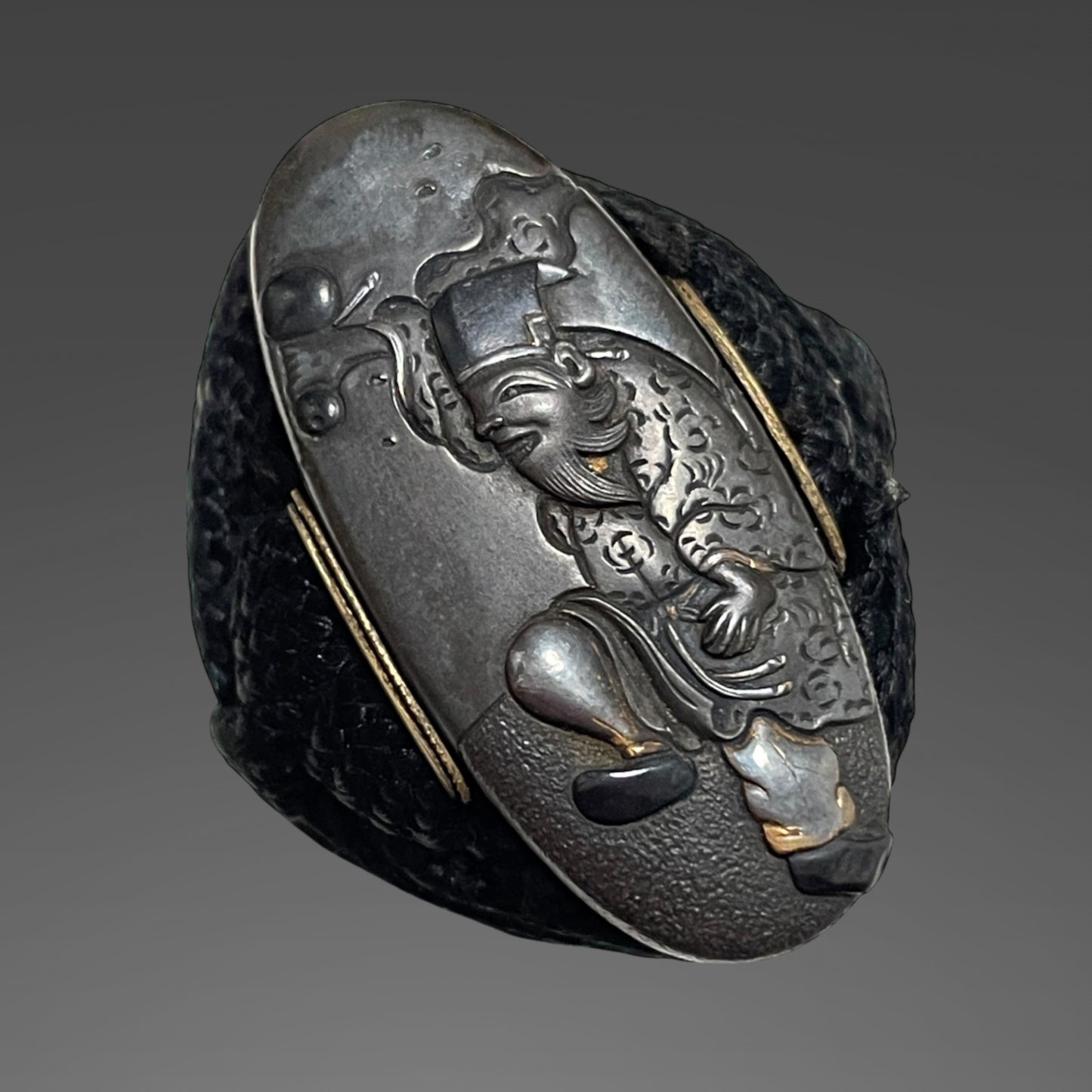 Honoto 奉納刀, Ominokami Hisamichi 1748s signed Wakizashi, Horse Fittings