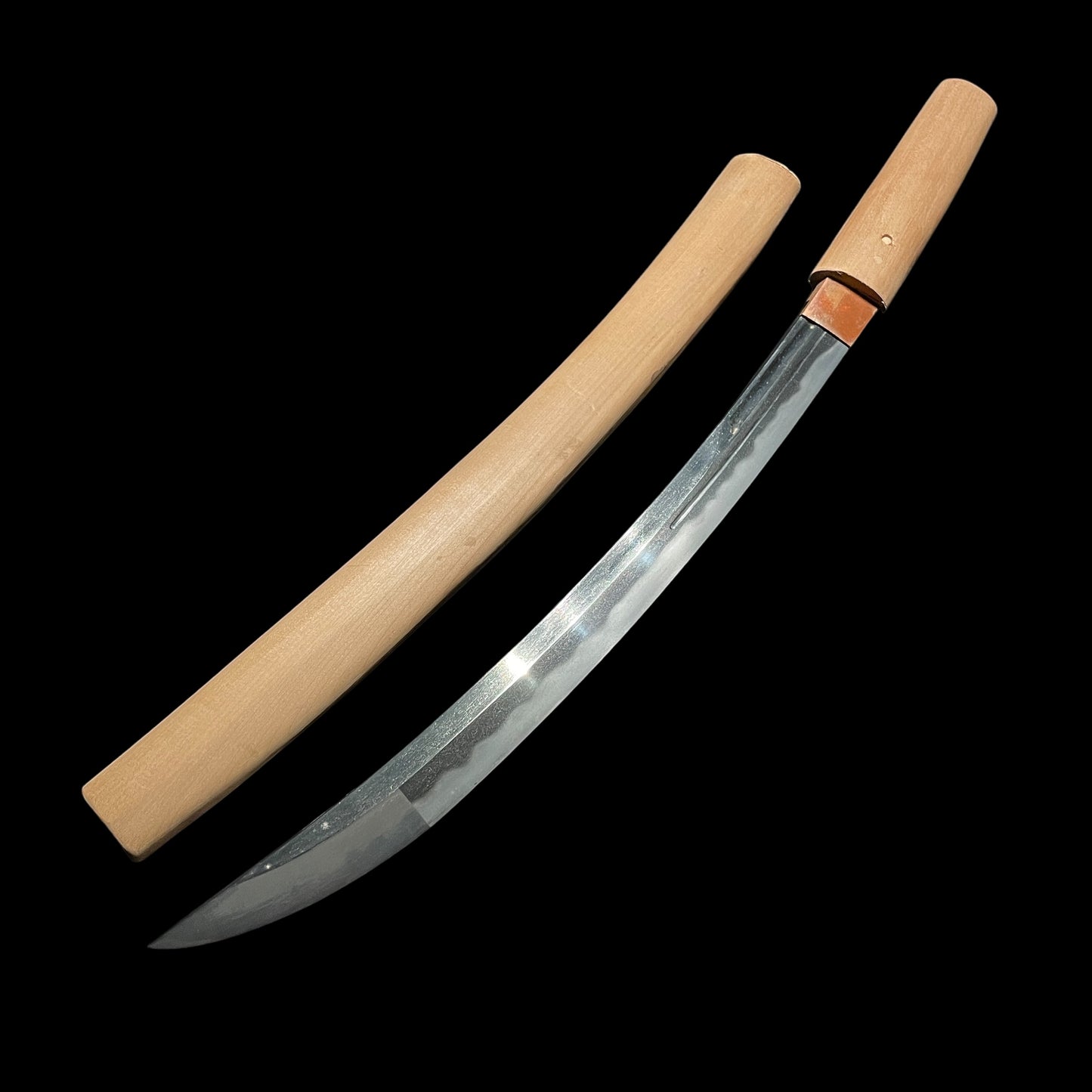 NAGINATA-NAOSHI 薙刀直し, Ookissaki 大切先 Wakizashi, Muromachi period mumei