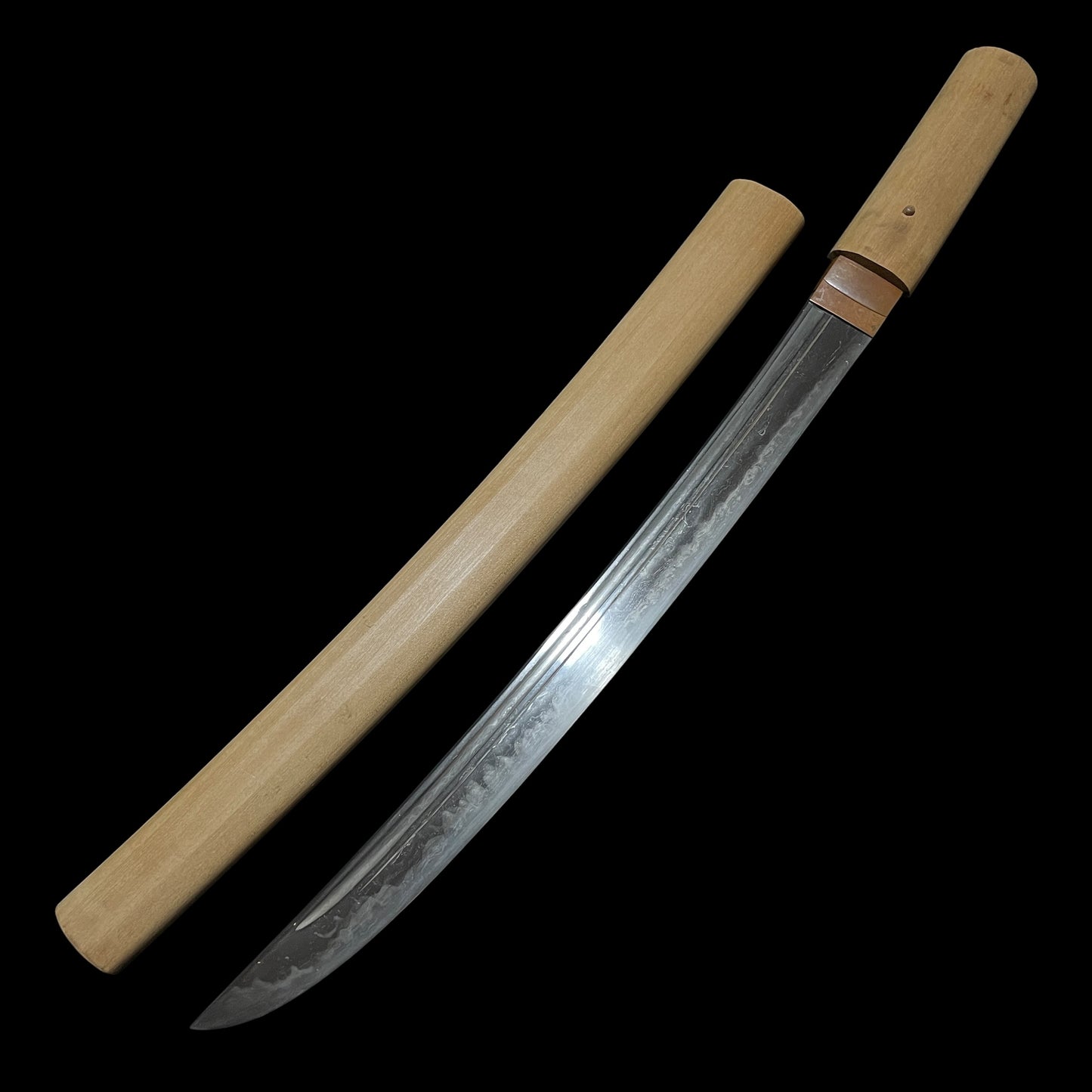 Hirazukuri DANBIRA 段平 Wakizashi, Norimitsu 則光 signed, Very wide blade, Muromachi period