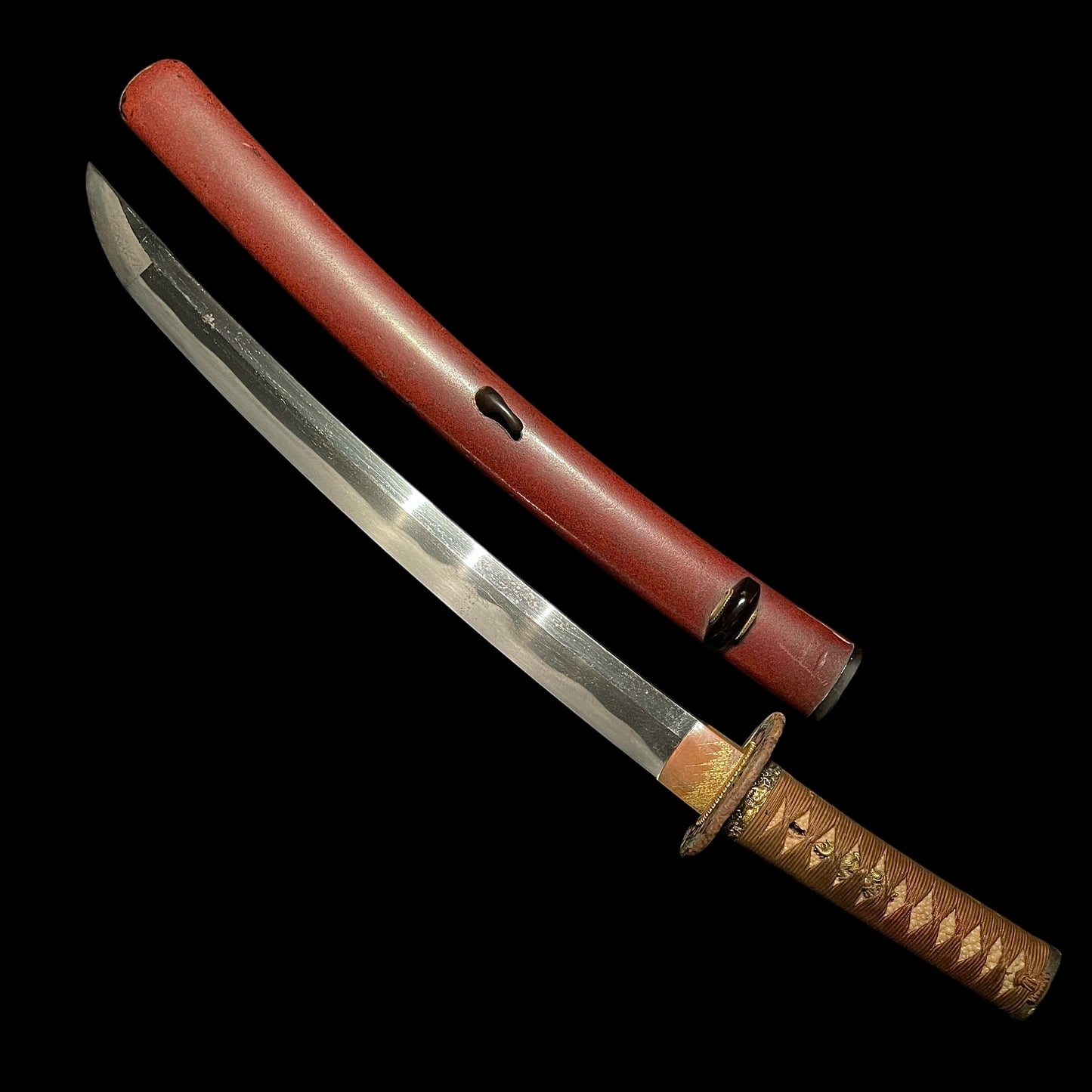 Ookissaki Wakizashi, Dragon Fittings, Mt.Fuji Kozuka, Yamatonokami Fujiwara Kanekura signed