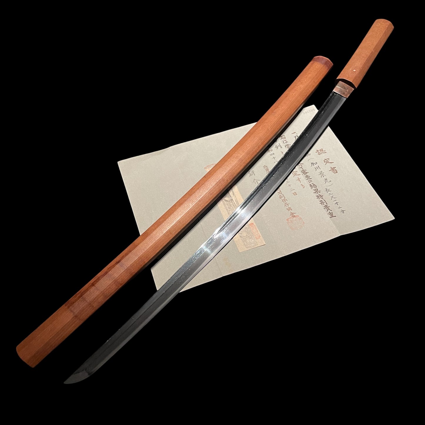 Kashu Kagemitsu 加州景光 KATANA, KOTO Muromachi period, NBTHK Certificate