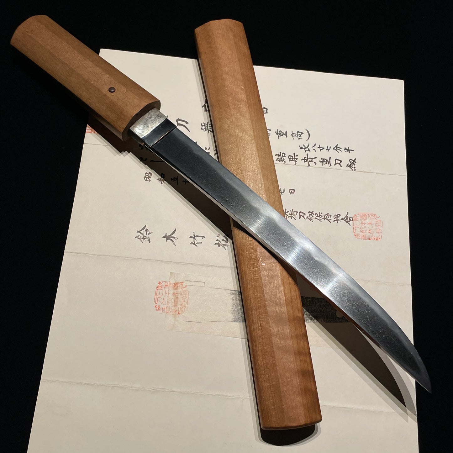 Echizen Shigetaka 越前重高 TANTO, Early Edo period, NBTHK Certificate