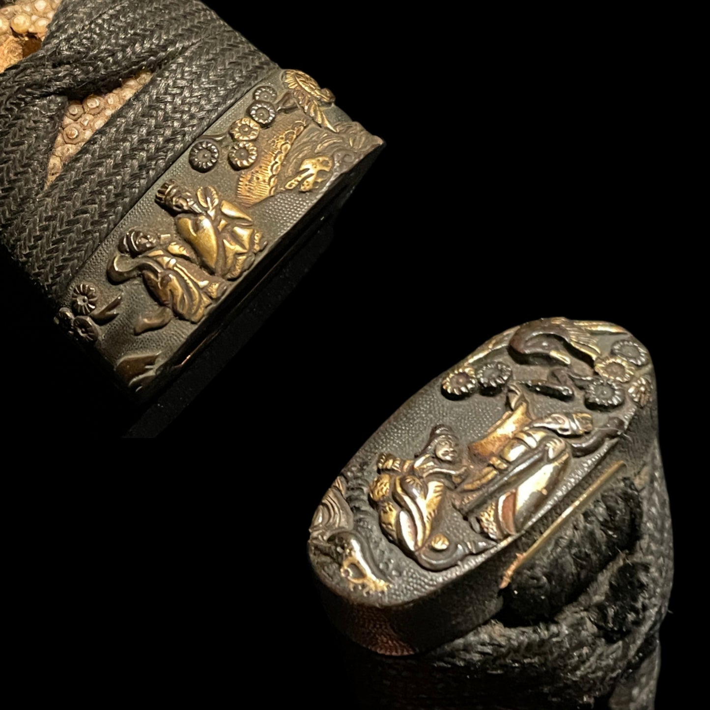 Midareba 乱刃 Long WAKIZASHI, Echizenju Shimosaka 越前住下坂 signed, Edo period