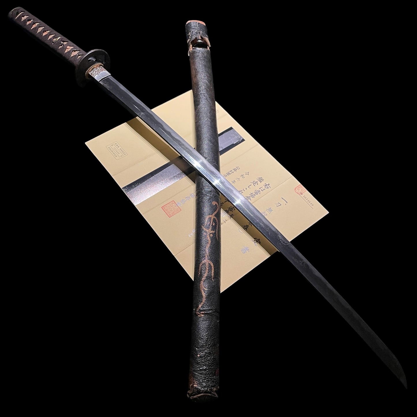 Kaneharu 兼春 KATANA, Family crest Fuchikashira, KOTO Muromachi period, NBTHK Certificate