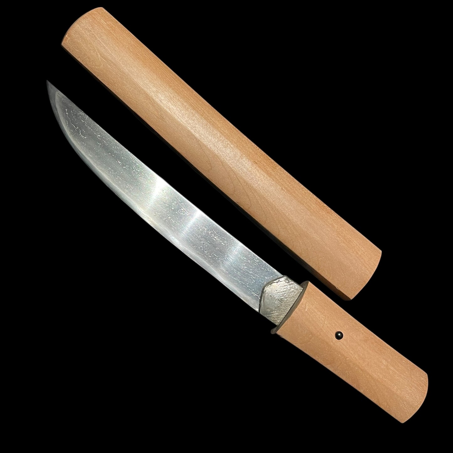 Wide Hirazukuri TANTO, Mt.Fuji Habaki, Edo period mumei