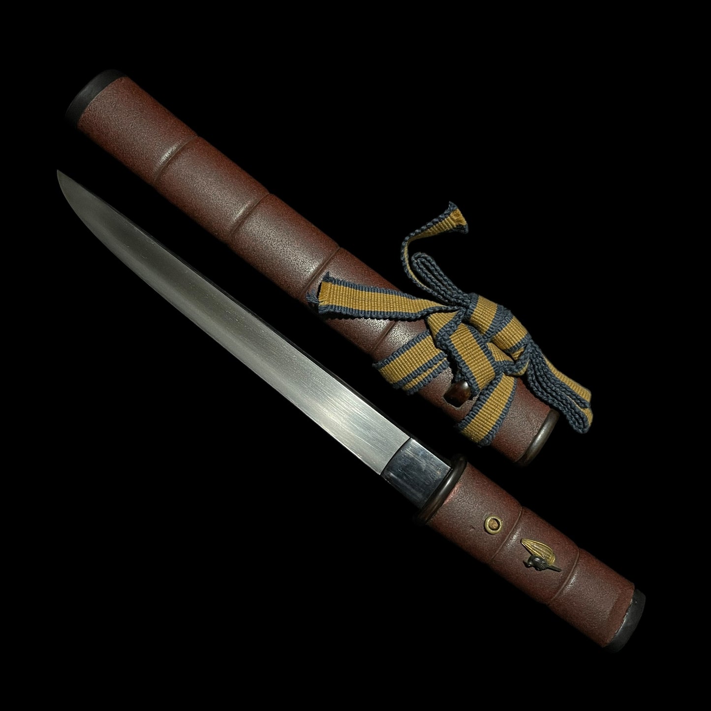 YOROIDOSHI 鎧通し TANTO, Very Thick blade,Tadayoshi 忠吉 signed Inrokizami-Saya 印籠刻鞘