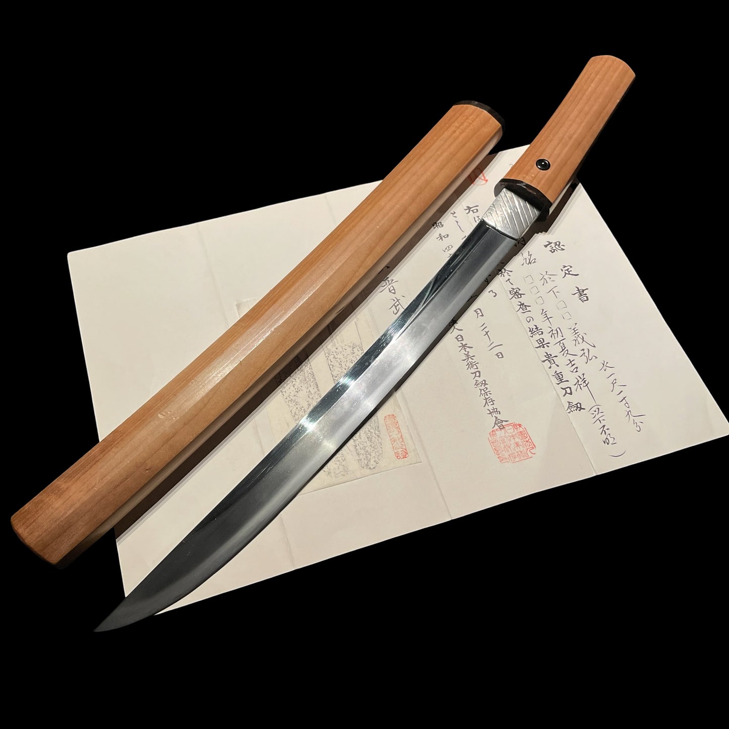 Naginata Naoshi Zukuri 薙刀直造 Wakizashi, Nakayama Ikkansai Yoshihiro 中山一貫斉義弘, Edo period