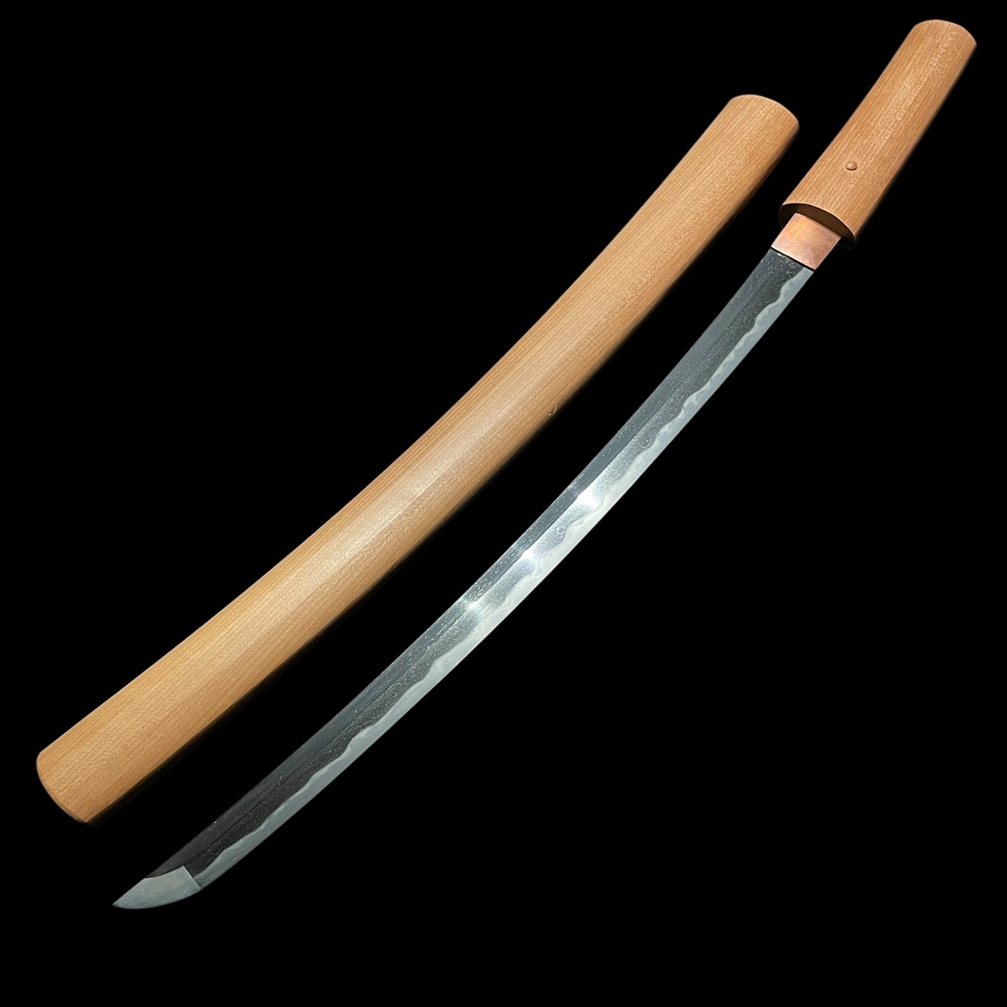 Gunomemidare 互目乱 Polished WAKIZASHI, Edo period mumei