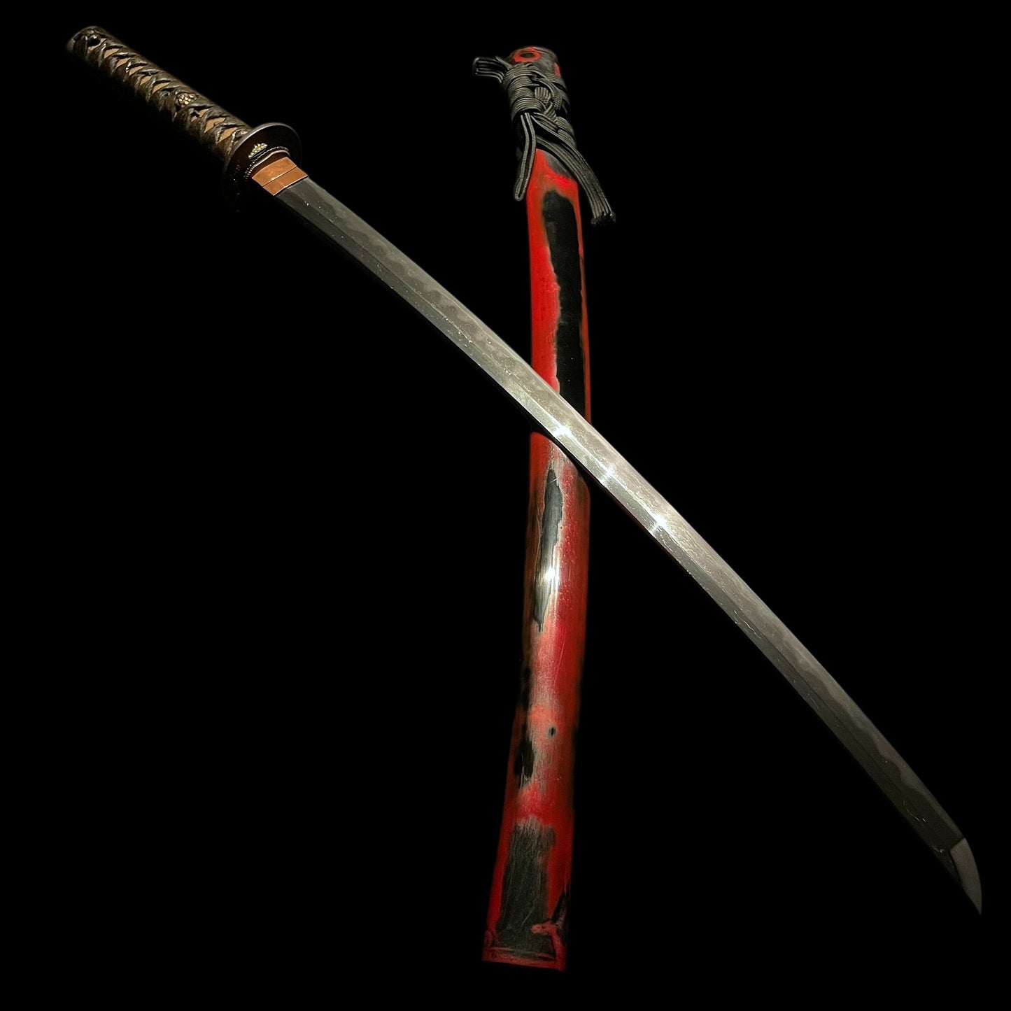 Red KATANA, Bishuosafune Sukesada February 1525 備州長船祐定 大永五年二月日 signed, Muromachi