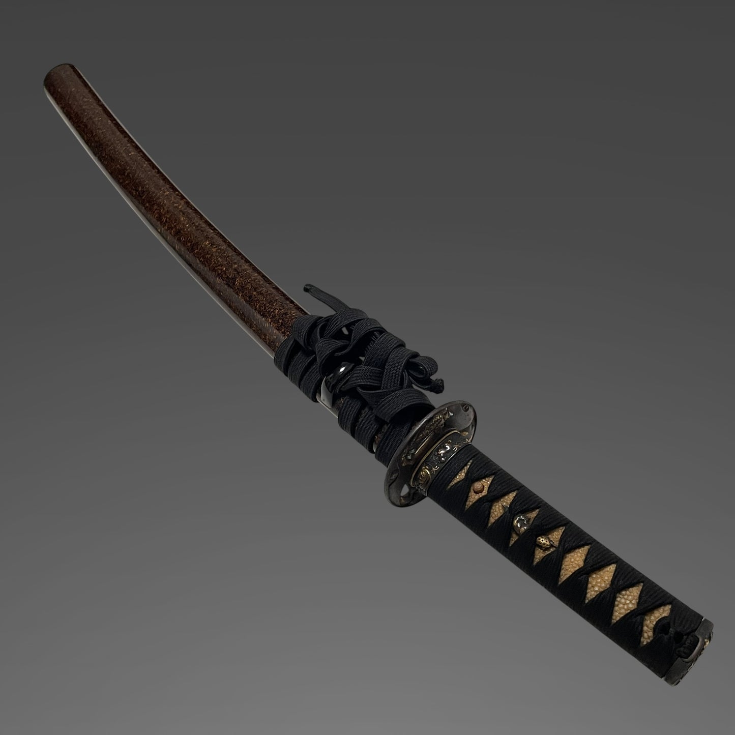Sadamune 貞宗 signed Wakizashi, Dog Fuchikashira, Shakudo Kozuka, Edo period