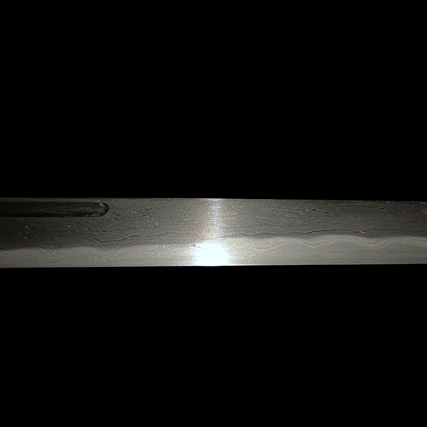 Rare Style Jigane AYASUGIHADA 綾杉肌, Tadahiro Gold inlay signed TANTO