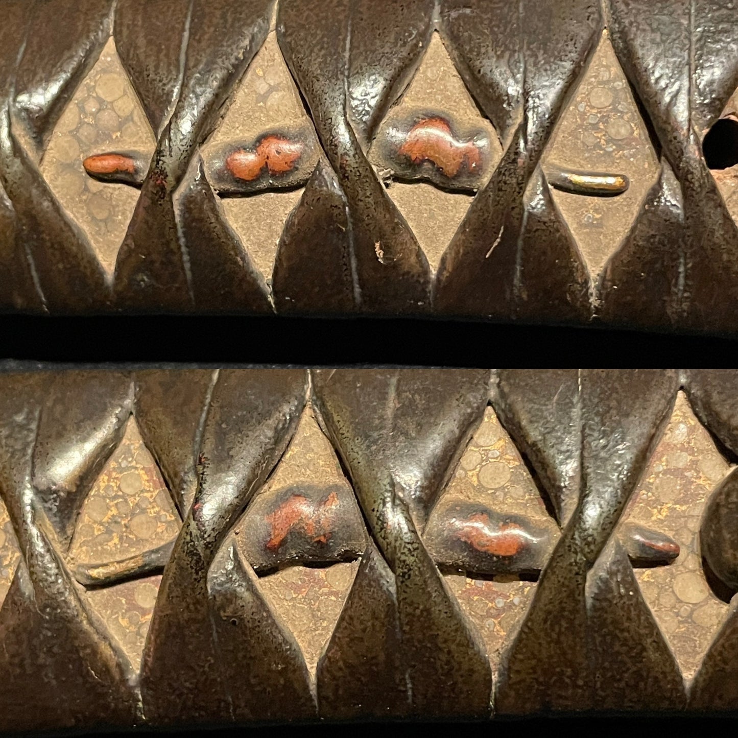 Shobuzukuri Wakizashi, Chili Peppers Menuki, KOTO Muromachi period mumei