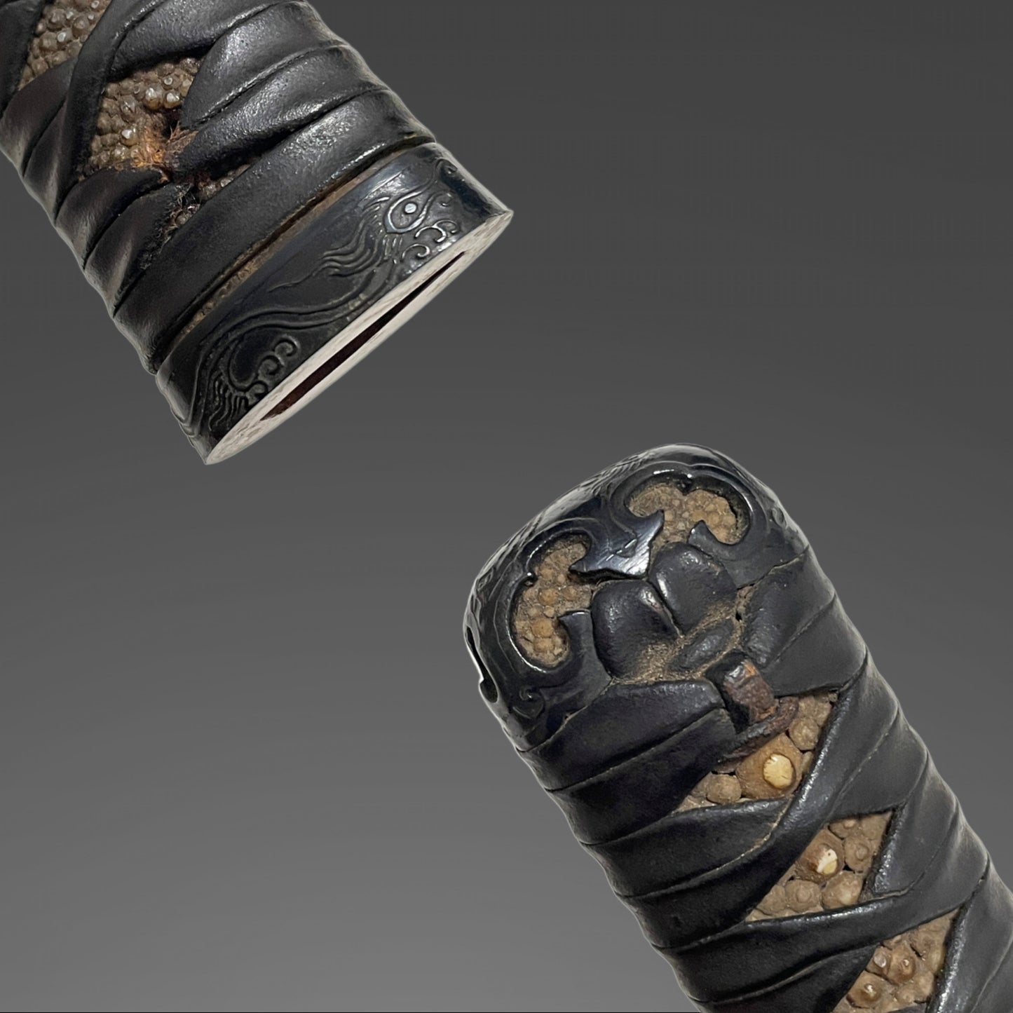Dragon Fittings Long Wakizashi, Fujiwara Noriyuki 藤原則行 signed, Edo period
