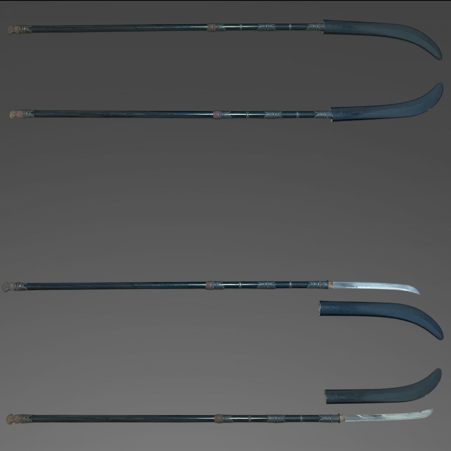 Shimosaka 下坂, NAGINATA in Long Koshirae, Edo period, NBTHK Certificate
