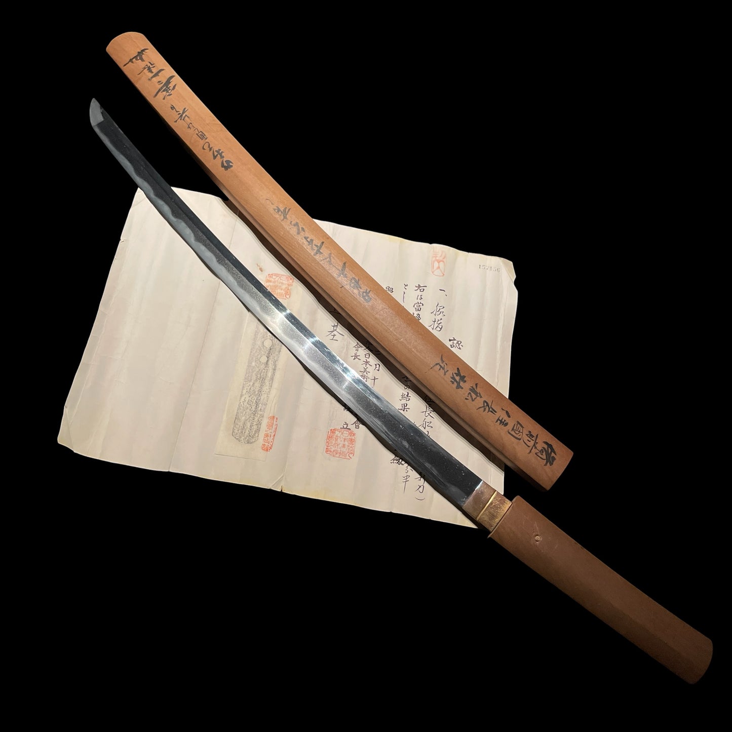 Hadamono Wakizashi, Kanzan Sensei Sayagaki, Bizenkokuju Osafune Sukesada 備前国住長船祐定 signed