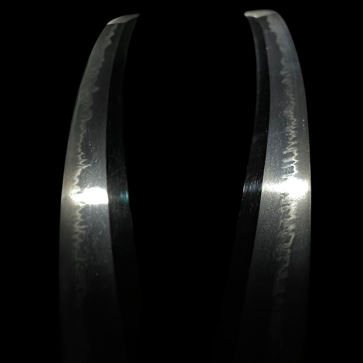 Ookissaki 大切先 Long Wakizashi, Choshuju Yuken 長州住友賢 signed Tsuba, Early Edo period mumei