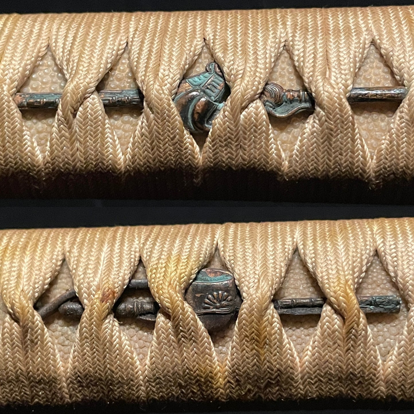 Red Handachi-Koshirae KATANA, Mt.Fuji Tsuba, Edo period mumei