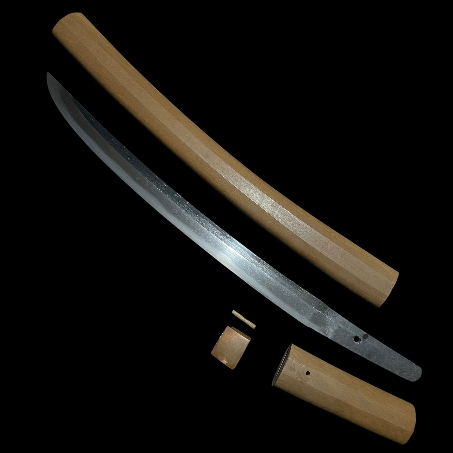 Shobuzukuri Wakizashi 菖蒲造脇差, Wide and Thick blade, Edo period mumei