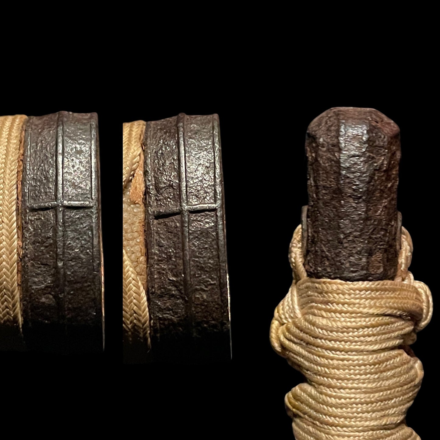 Red Handachi-Koshirae KATANA, Mt.Fuji Tsuba, Edo period mumei