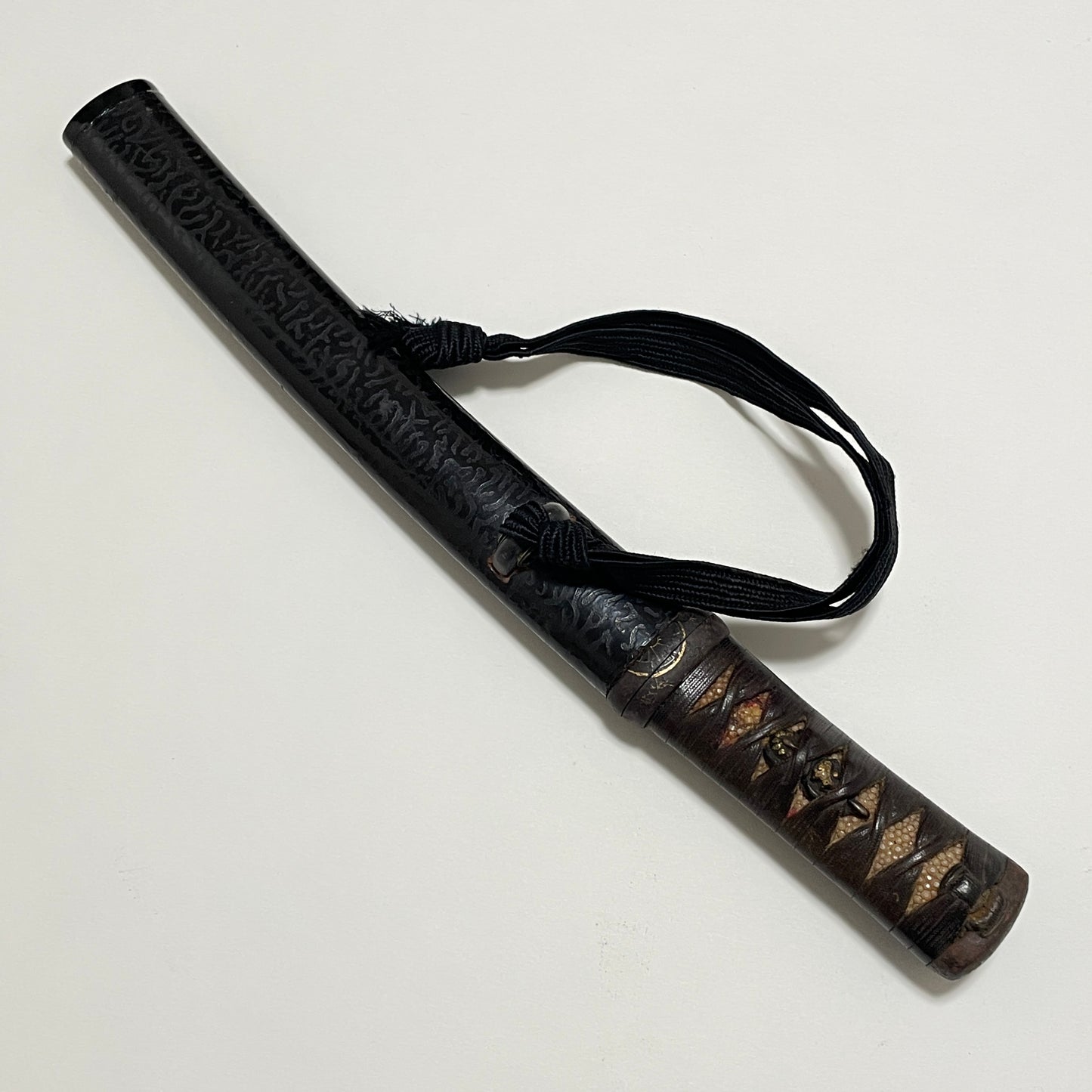 AIKUCHI YOROIDOSHI Tanto, Fujiwara Hideyuki May1869 藤原英行 signed, with Kozuka