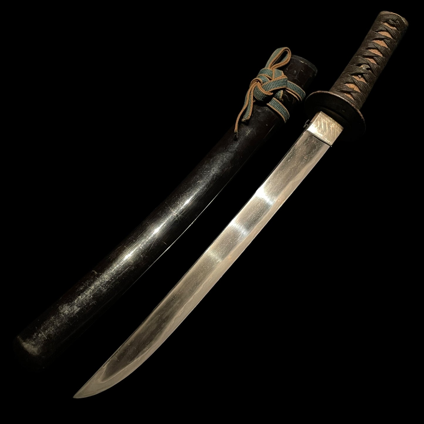 Botanshishi Fuchikashira 牡丹獅子縁頭, Sunnobi-TANTO 寸延短刀, Edo period mumei