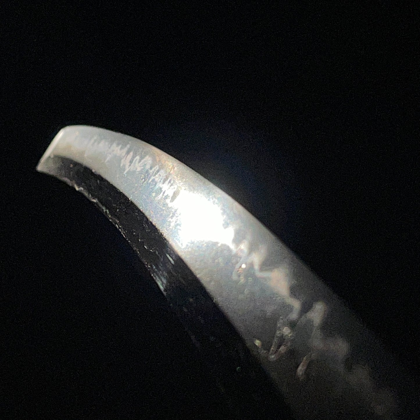 Stunning Hamon Black Wakizashi, Kobayashi Hiroshige 小林廣重 signed Fuchi, Edo period mumei