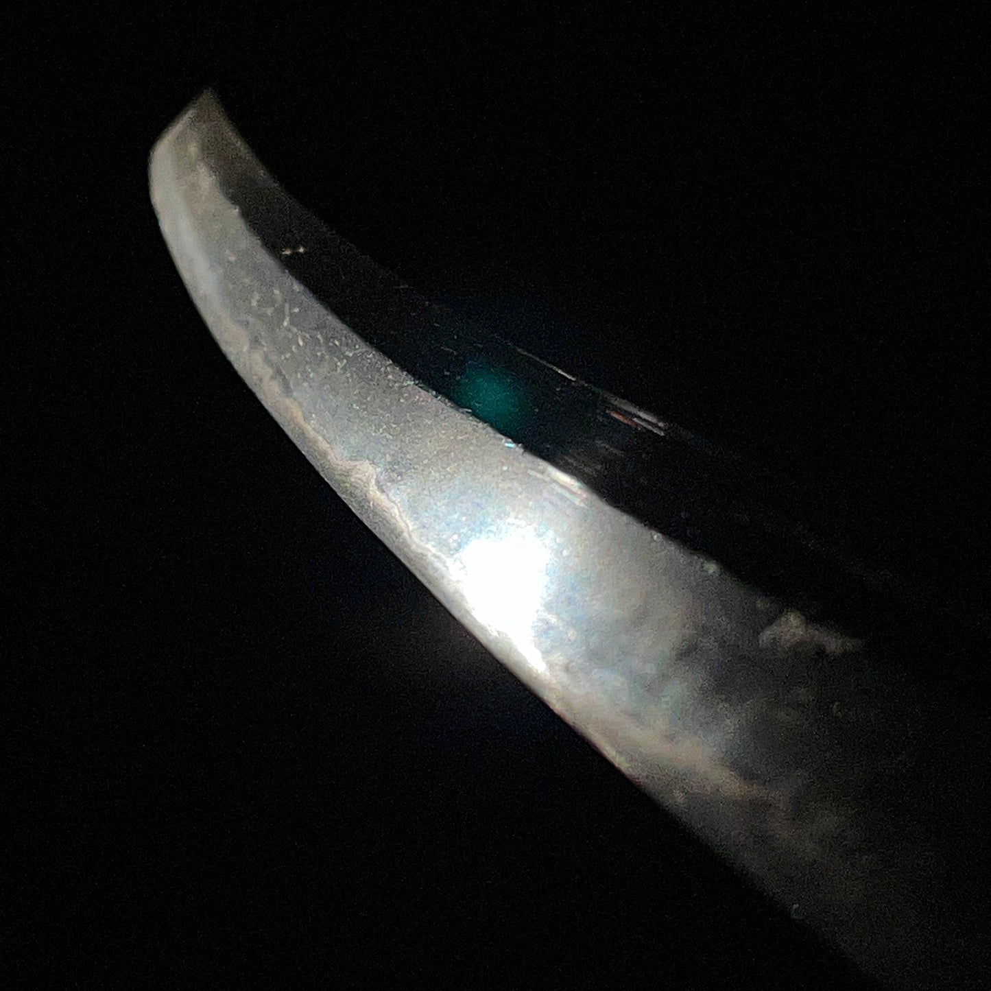 Long Wakizashi with Shirasaya, Peony Tsuba, Waterwheel Habaki, Edo period mumei
