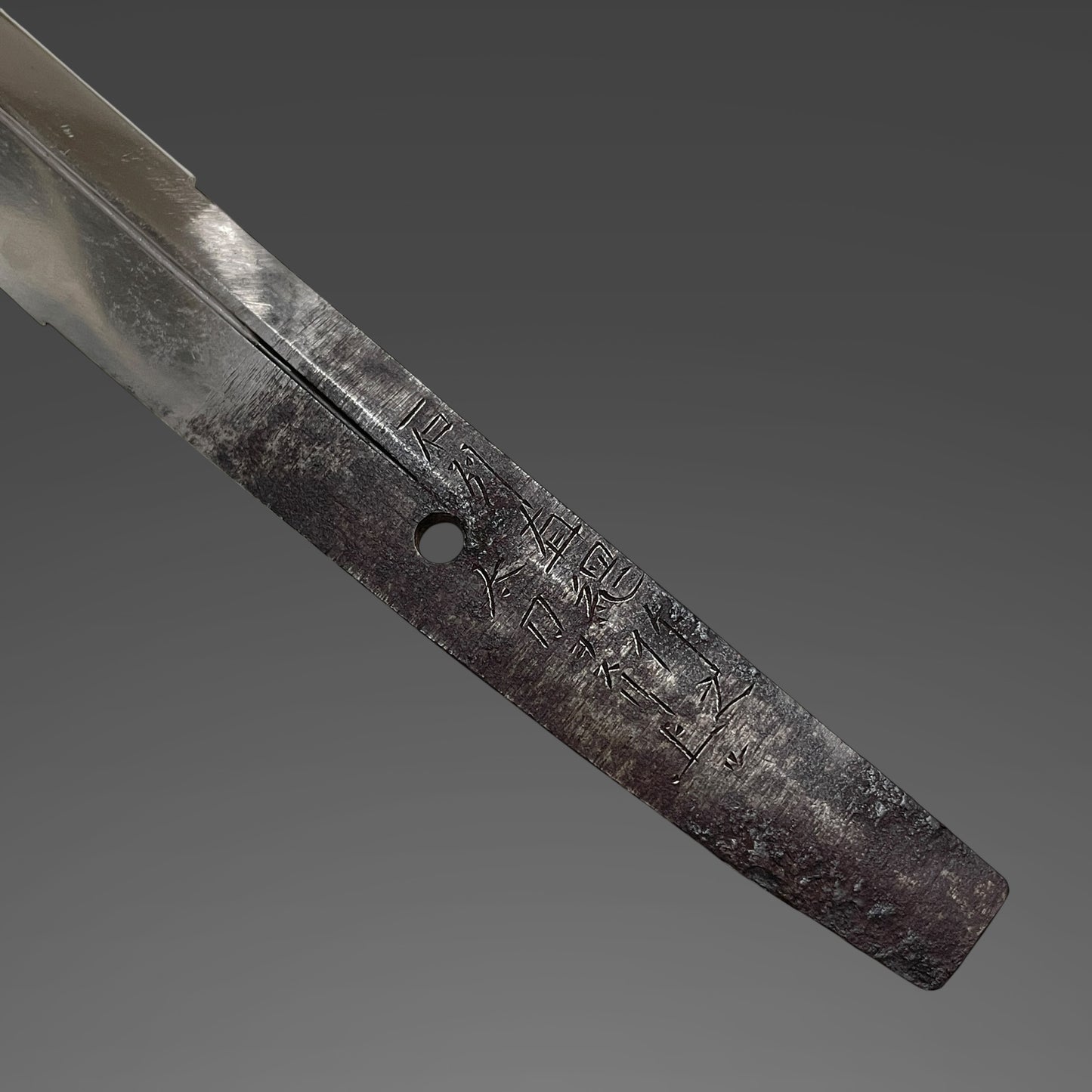 Bonji 梵字 Horimono Long Wakizashi, 石州直綱作之 太刀ヲスリ上ル 文化六年二月吉日 signed, Edo period