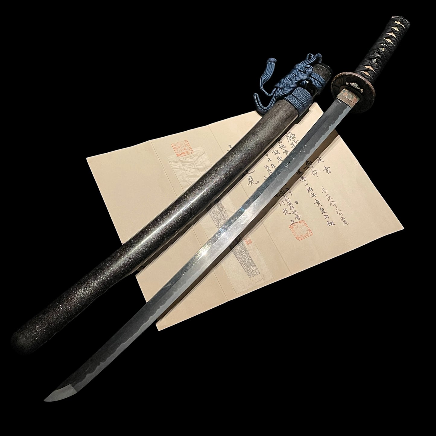 Fish and shellfish Fittings Wakizashi, Jumyo 壽命 signed, Edo period, NBTHK Certificate