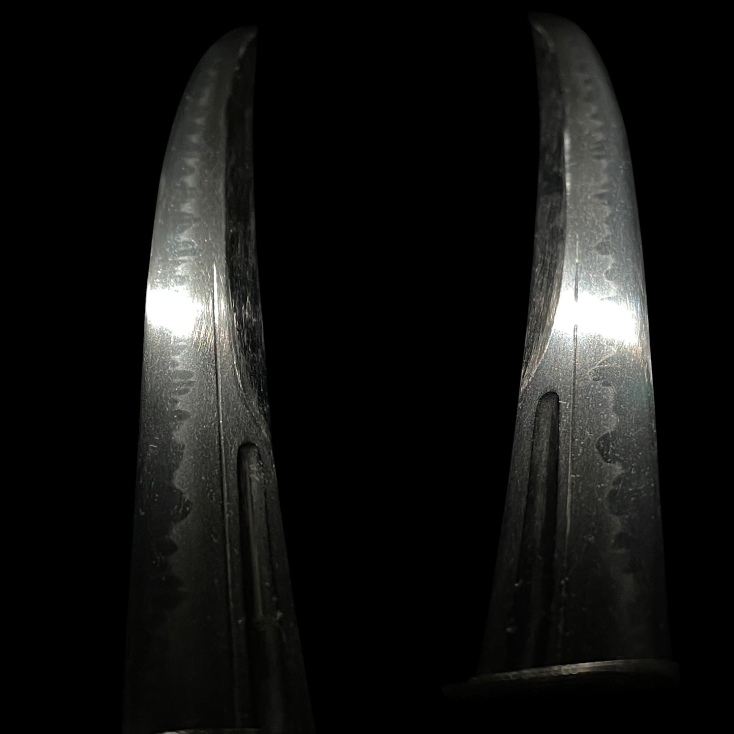 Naginatanaoshi-Zukuri 薙刀直造 Wakizashi, Flower Fittings, Muromachi period mumei