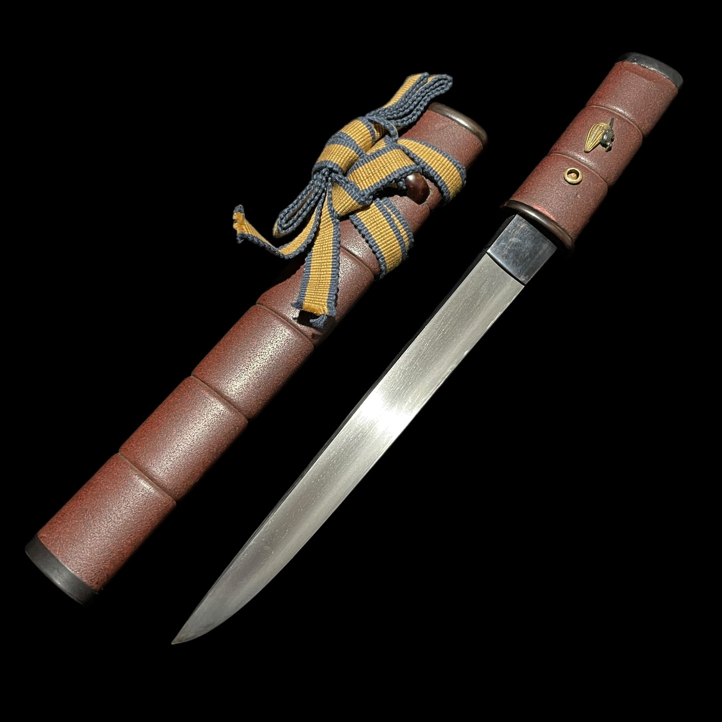 YOROIDOSHI 鎧通し TANTO, Very Thick blade,Tadayoshi 忠吉 signed Inrokizami-Saya 印籠刻鞘
