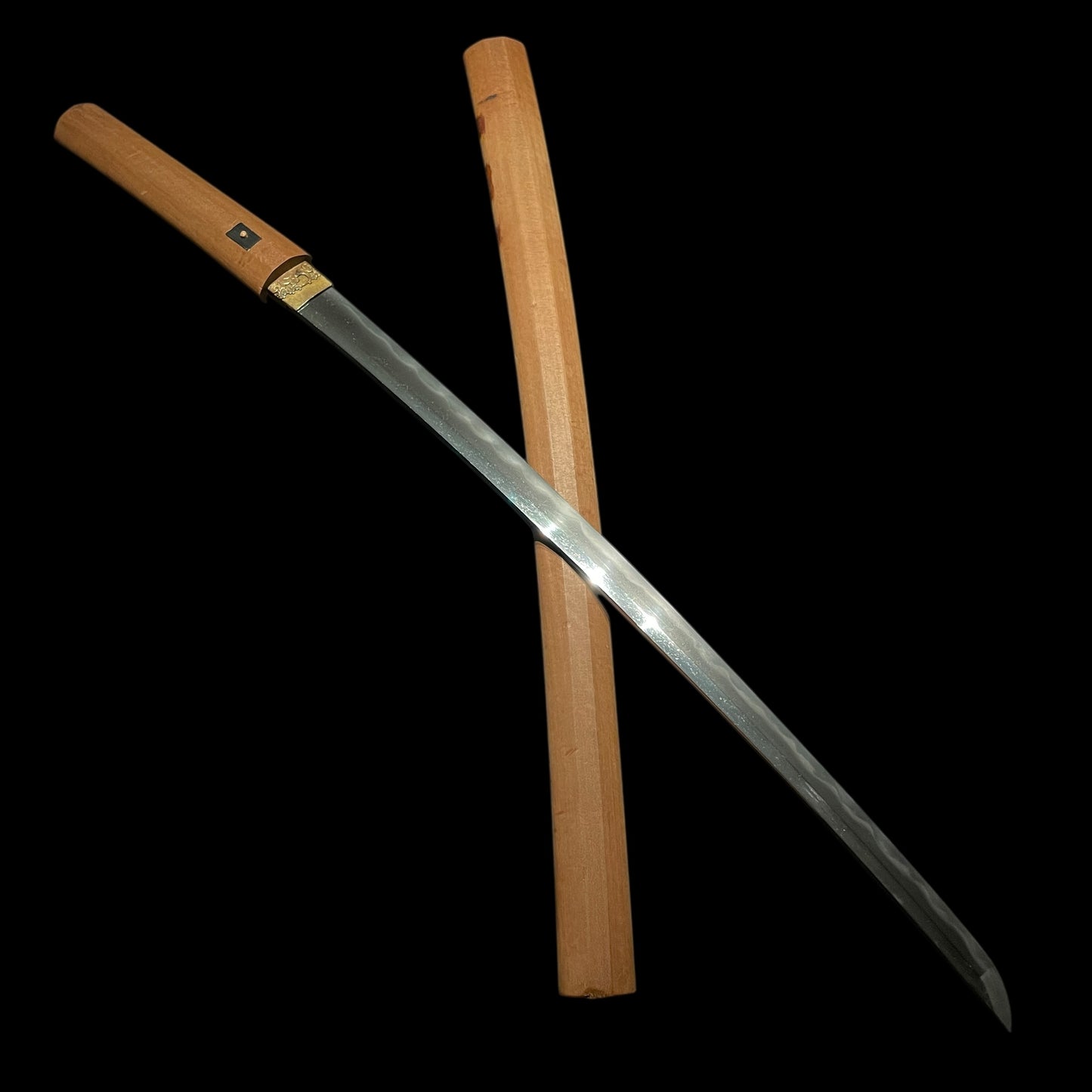 Top quality Habaki, Gunomemidare 互目乱 Hamon, Long Wakizashi, Muromachi period