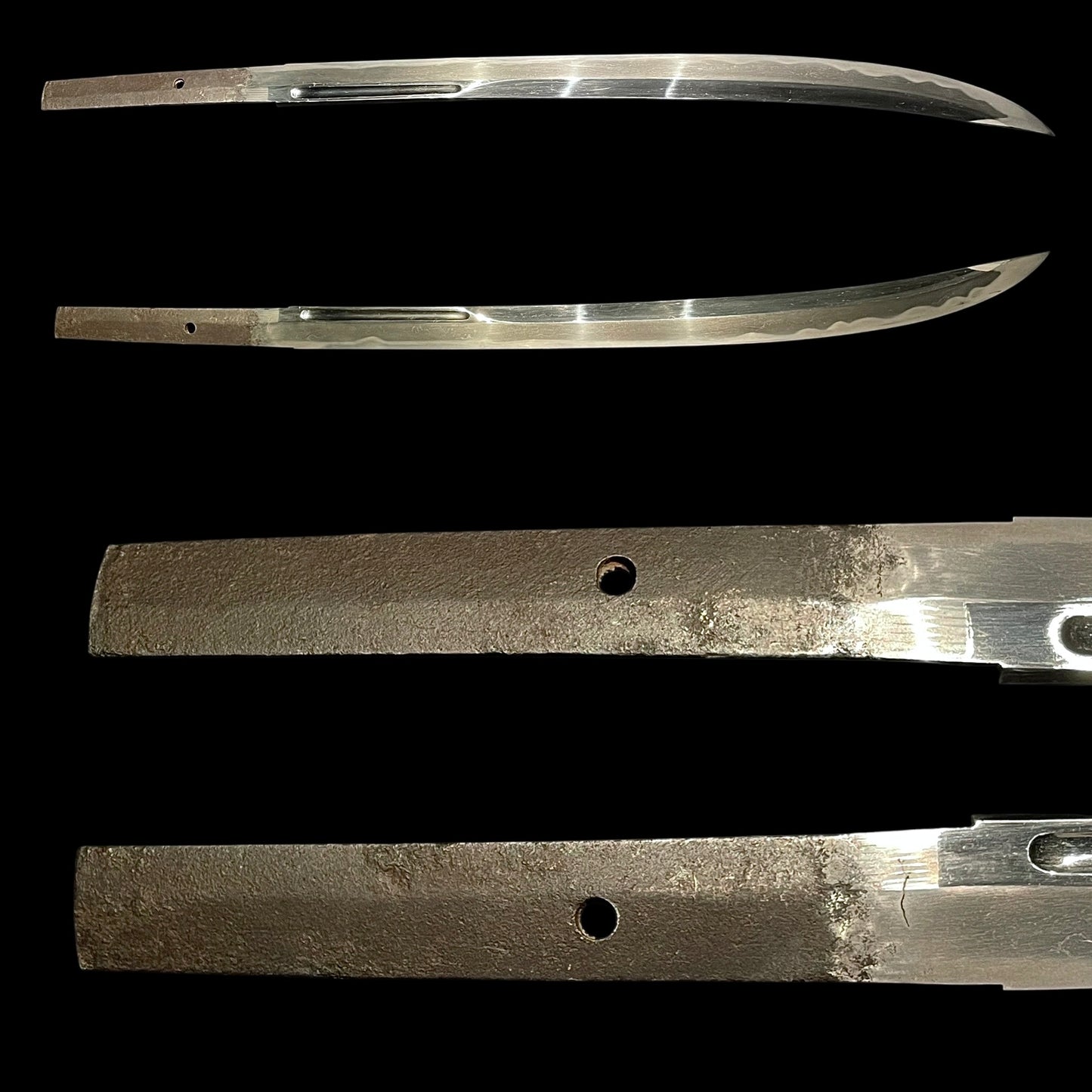 Long NAGINATA-NAOSHI 薙刀直し WAKIZASHI, Muromachi period mumei