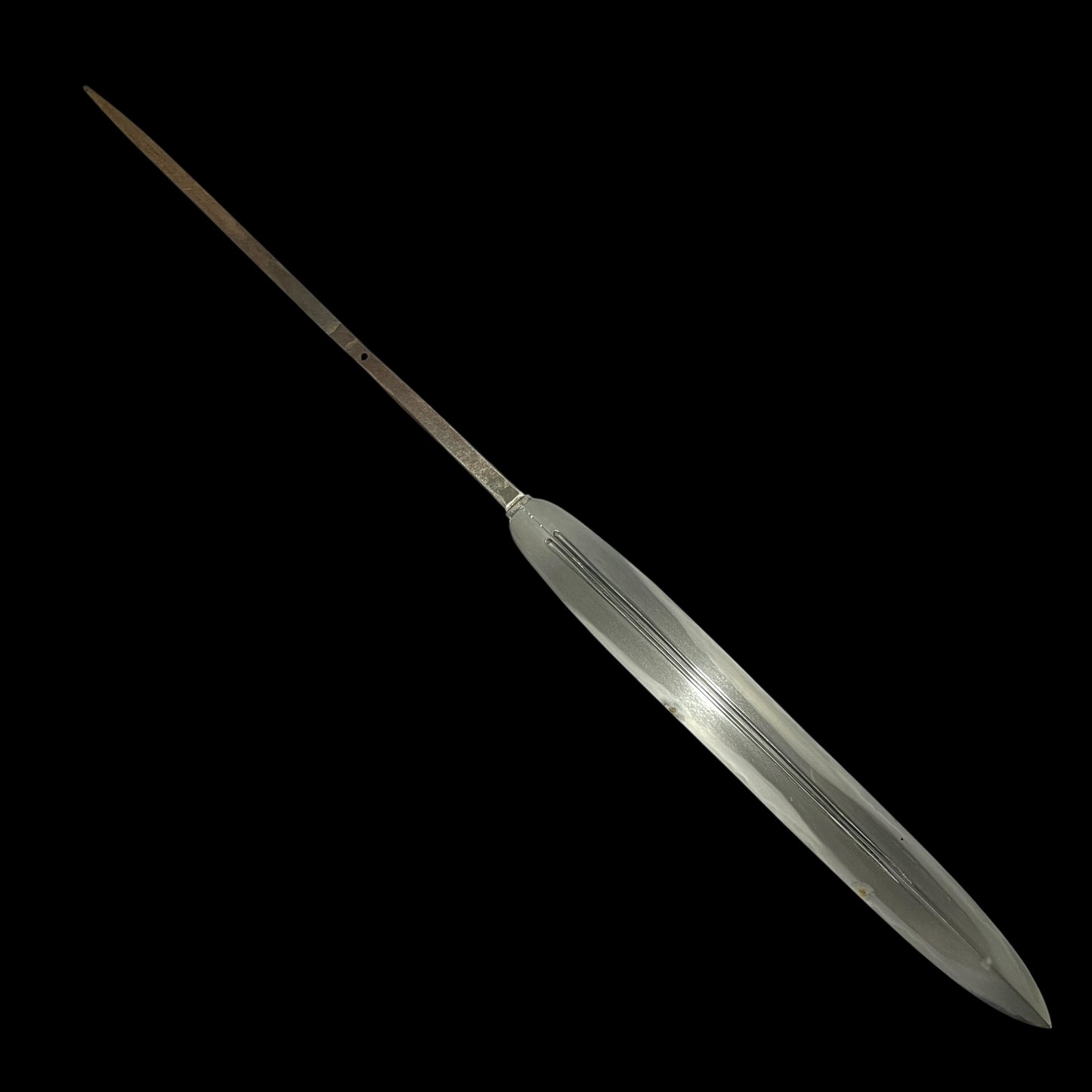 両鎬笹穂槍 Ryoshinogi Sasaho Yari, 二筋樋 Futasujihi, Edo period mumei