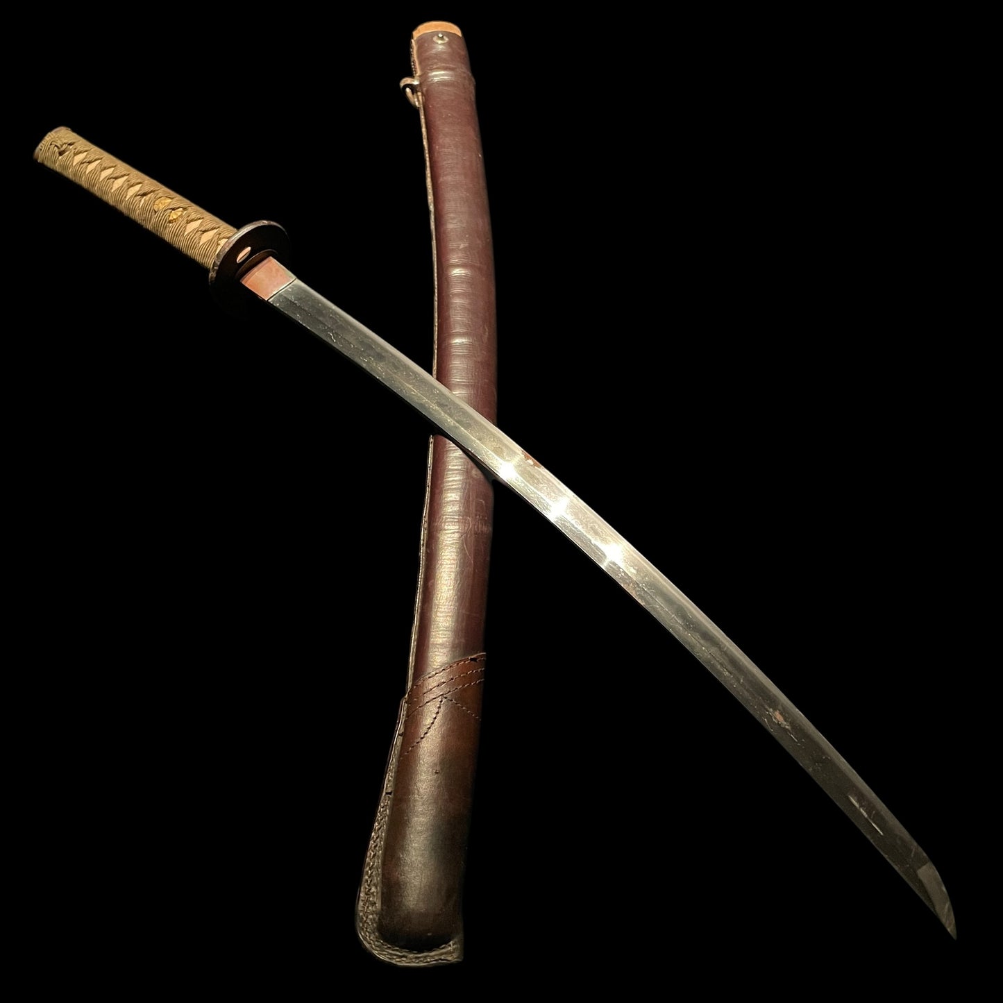 Ryakushiki GUNTO 略式軍刀, Bishuosafune Sukesada 備州長船祐定 signed