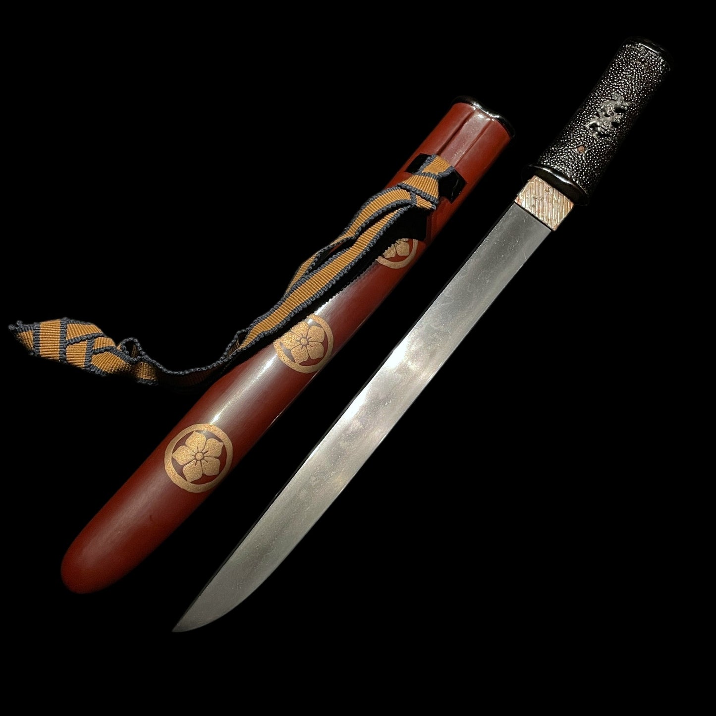 HITATSURA 皆焼, Rare Style Hamon TANTO, Hakushuju Hiroga 伯州住広賀 signed