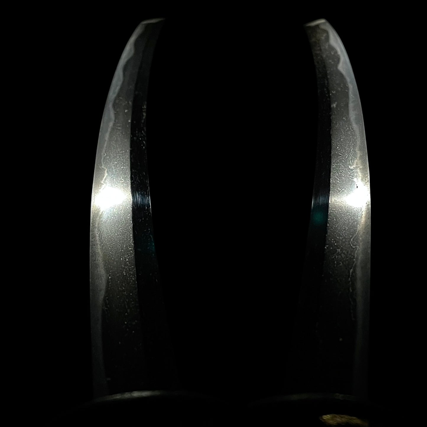 Soten-Tsuba 宗典鍔 Wakizashi, Paulownia Fuchikashira, Edo period mumei