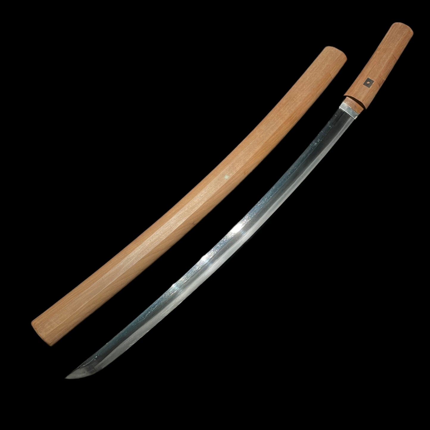 Long Wakizashi in Shirasaya, Edo period mumei