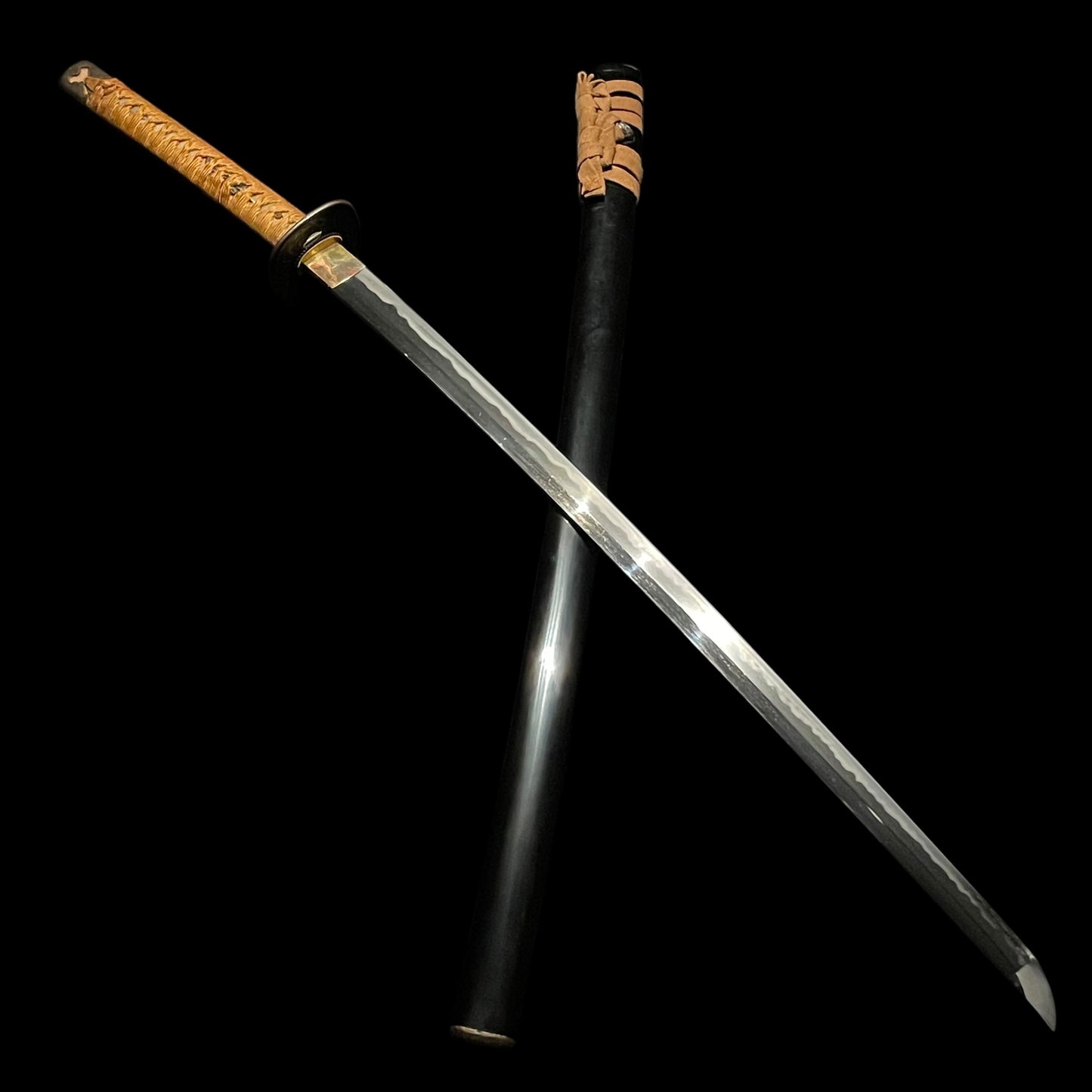 Dragon Tsuba Long KATANA, Late Edo period mumei, Bakumatsu era