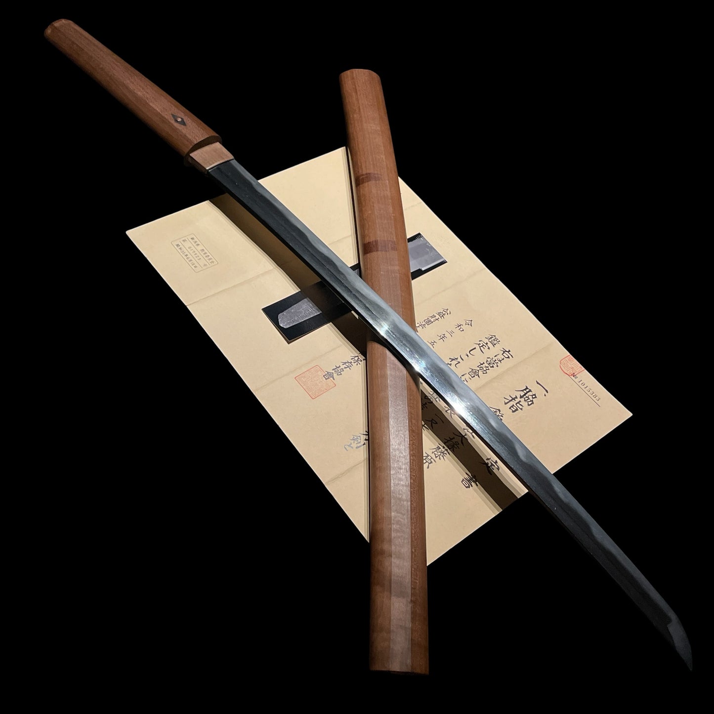 TOKUBETSU-HOZON, Aizu Kanesada 会津兼定, Omidaijo Kanesada 近江大掾藤原兼定 signed Wakizashi