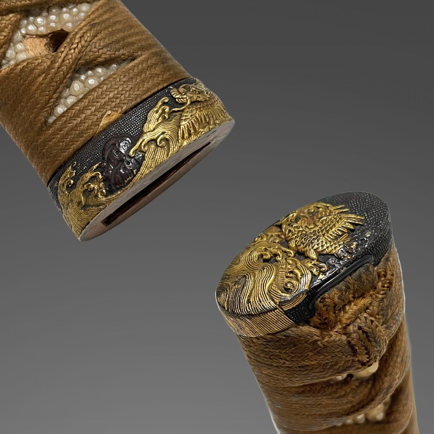 Kanmuriotoshi 冠落とし Wakizashi, Deer Tsuba, Edo period mumei