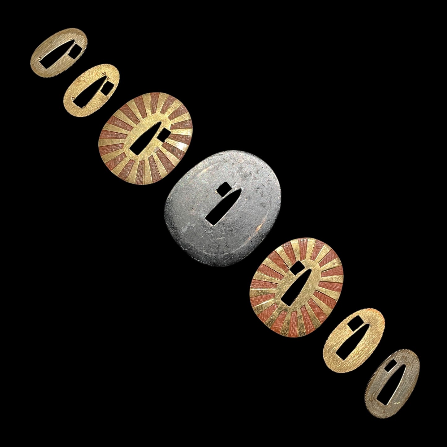 NAVY GUNTO 海軍刀, Custom-made Koshirae, Rising sun Seppa, Japanese Military Sword