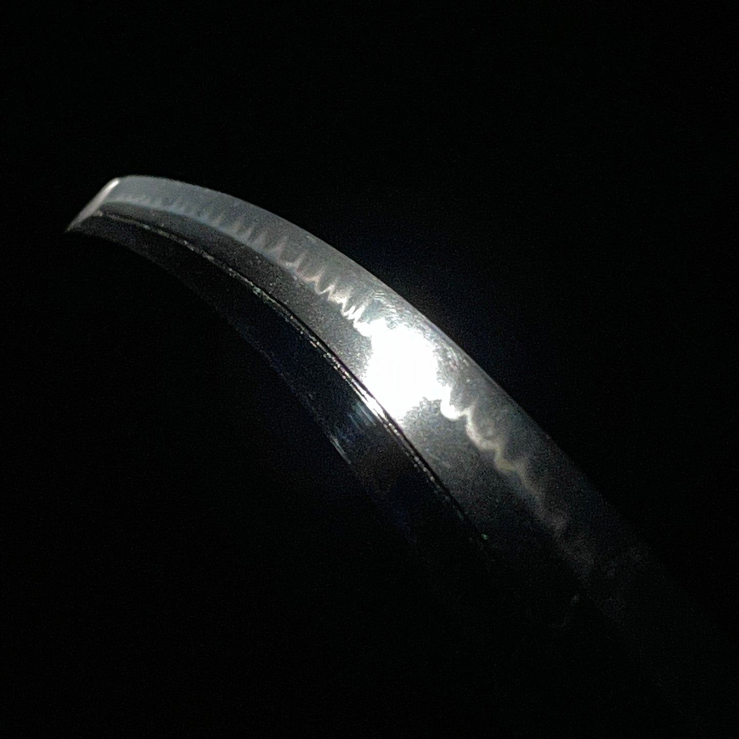 Long Wakizashi, Soebi 添樋, Waterfowl Tsuba, Wave Fuchikashira, Edo period mumei