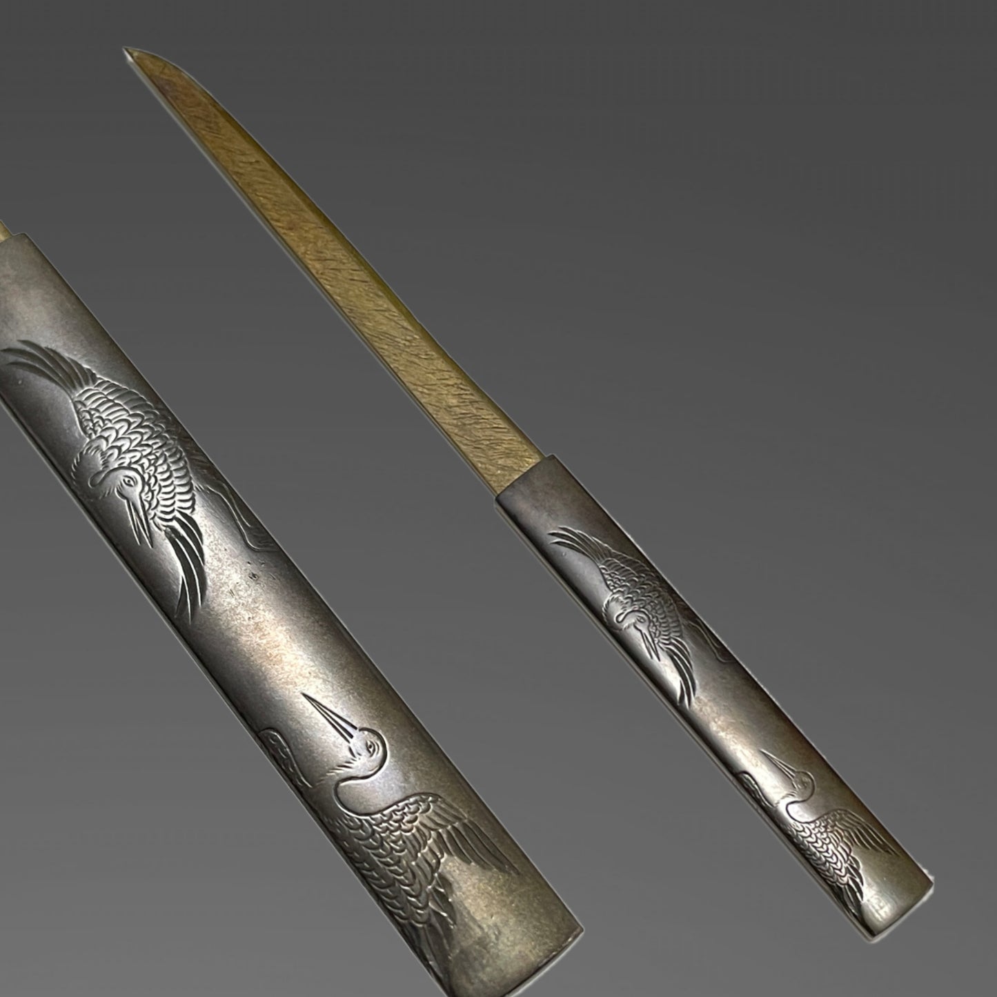Kiyohide 清秀 signed TANTO with Kozuka, Iwaizashi 祝差, Edo period